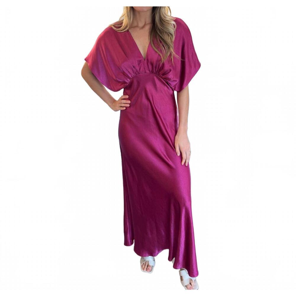 NEW DRESS FORUM juliet maxi dress in viva magenta - Picture 7 of 8